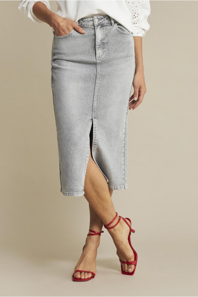 SIBELLE SKIRT GREY DENIM SRB4467 20 GREY