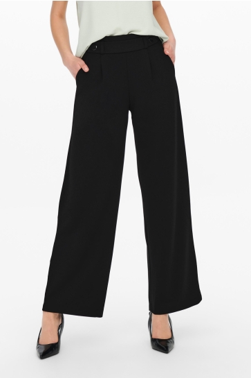 Jacqueline de Yong Broek JDYGEGGO NEW LONG PANT JRS NOOS 15208430 Black/BLACK BUTT