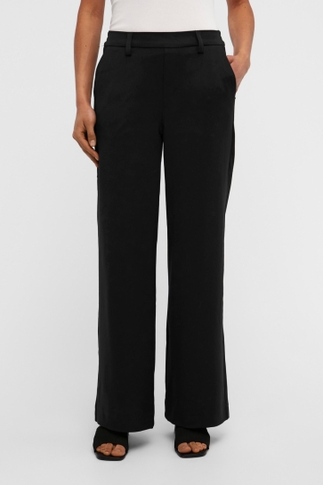 Object Broek OBJLISA WIDE PANT NOOS 23037921 Black