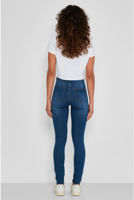 Noisy may nmcallie hw skinny blue jeans noos