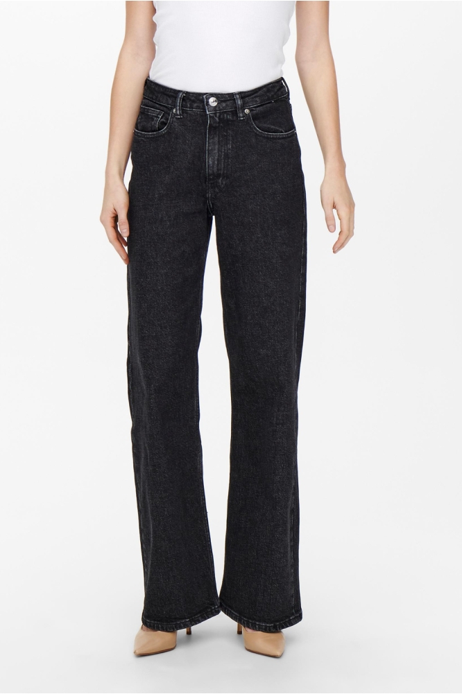 ONLJUICY HW WIDE LEG REA244 NOOS 15235241 Black Denim/NAS244