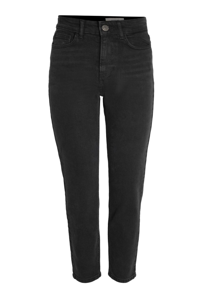 NMMONI HW STRAIGHT ANK BLACK JEANS 27021112 BLACK DENIM