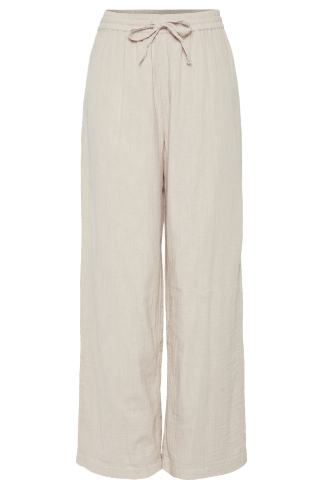 PCMASTINA HW WIDE PANTS 17148778 Silver Gray