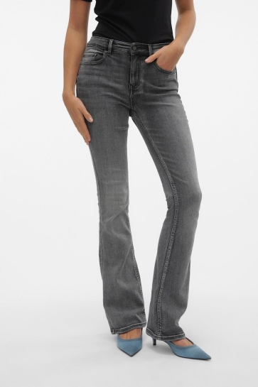 Vero Moda Jeans VMFLASH MR FLARED JEANS LI213 GA NO 10303196 Medium Grey Denim