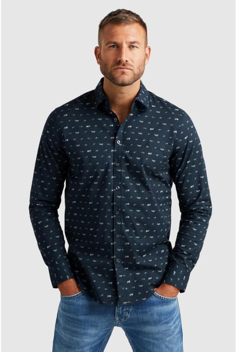 PME legend long sleeve shirt print on poplin