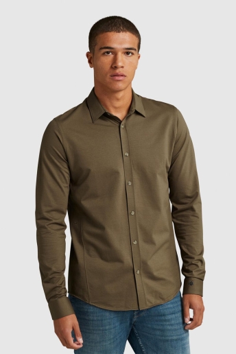 Cast Iron Overhemd SHIRT IN TWILL JERSEY CSI2309226 8076