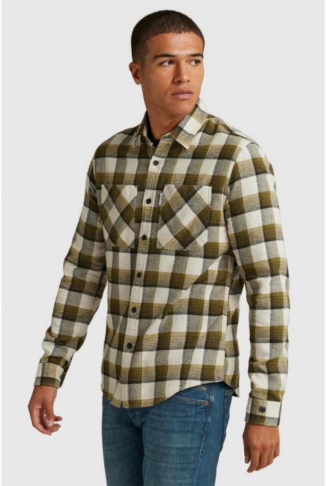 Cast Iron long sleeve shirt brushed twill ch