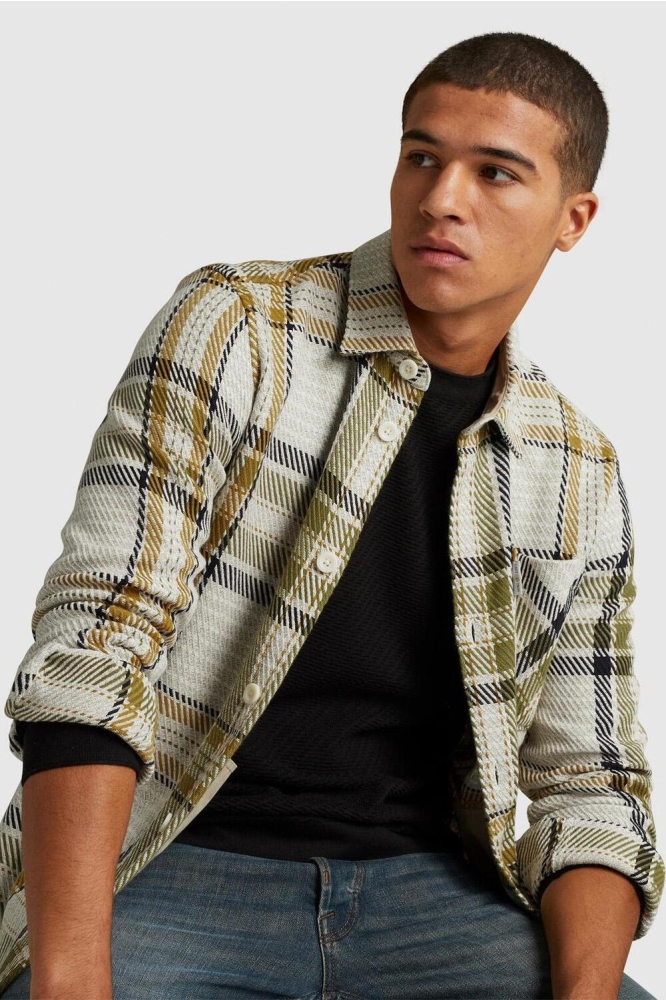 SHIRT JACKET WITH STRUCTURE WEAVE CSI2310256 7014