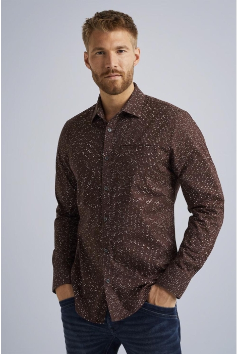 PME legend long sleeve shirt print on poplin