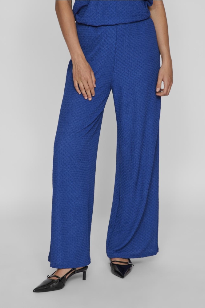 VIVALLIE HW WIDE PANTS/TES 14097774 TRUE BLUE