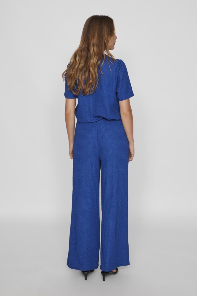 VIVALLIE HW WIDE PANTS/TES 14097774 TRUE BLUE