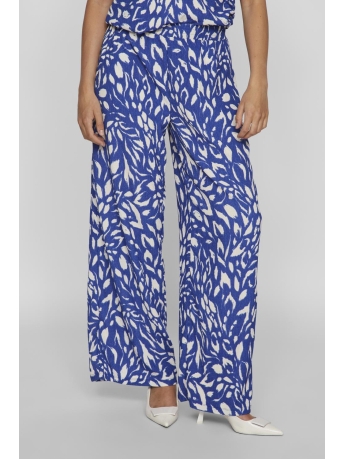 Vila Broek VILAYA BEA HW WIDE PANTS/DFS 14097540 MAZARINE BLUE/BEA EGGNOG