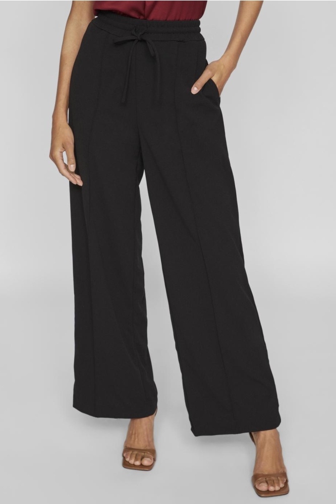 VICLUA HW WIDE PANTS-NOOS 14095436 BLACK BEAUTY