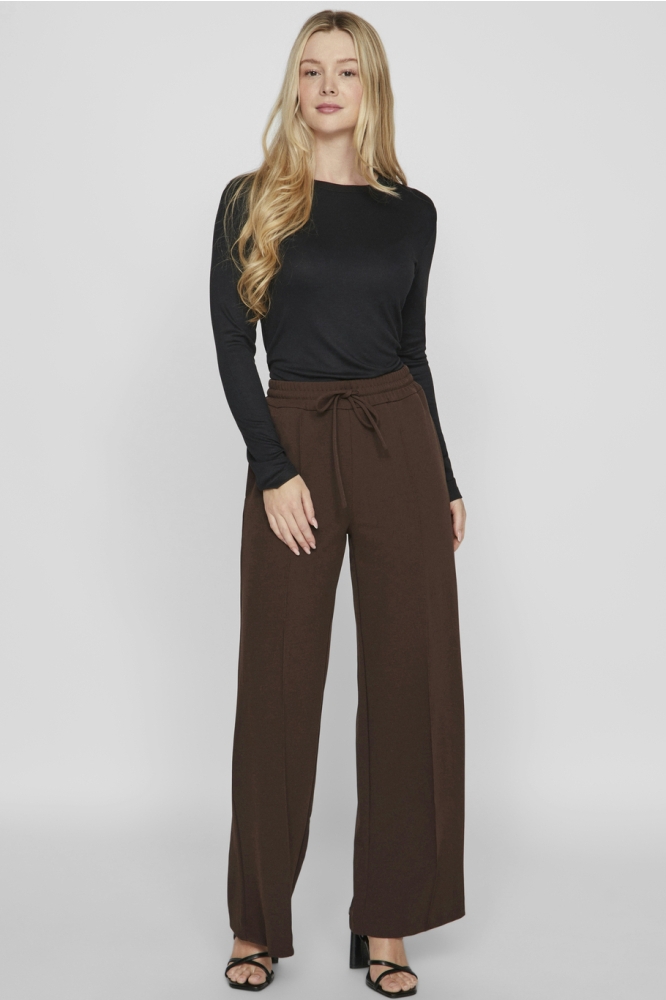 VICLUA HW WIDE PANTS-NOOS 14095436 COFFEE BEAN