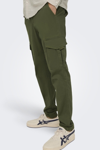 Only & Sons Broek ONSDEAN LIFE TAP CARGO 0032 PANT NO 22025431 Olive Night