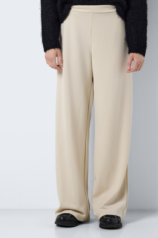 NMBOB HW ELASTIC WIDE PANT JRS NOOS 27029578 OATMEAL