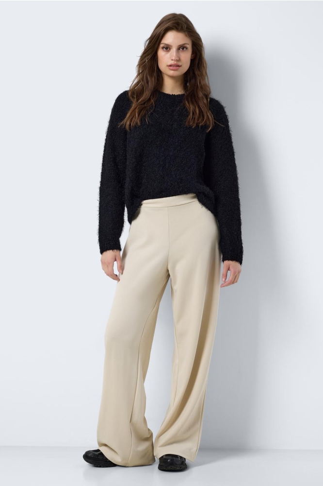 NMBOB HW ELASTIC WIDE PANT JRS NOOS 27029578 OATMEAL