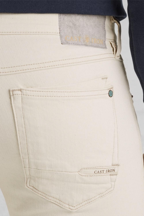 Cast Iron shiftback tapered ecru denim