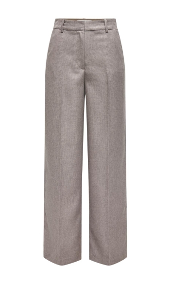 JDYAURA HW WIDE PANT PNT 15332762 Malt Ball/MELANGE