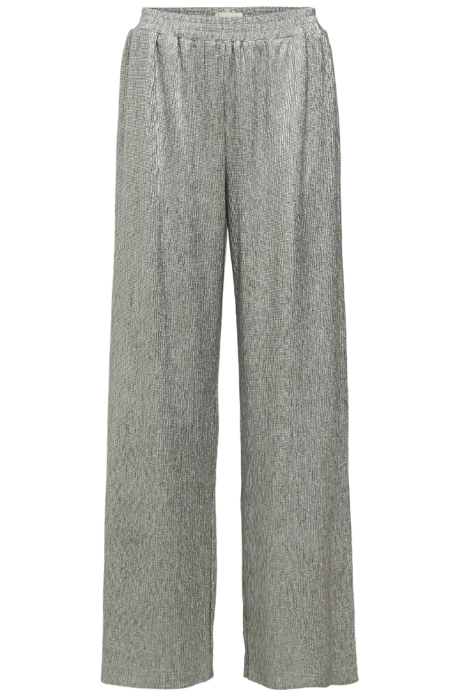 OBJLOUISE SUTANNA MW WIDE PANTS 136 23045531 SILVER