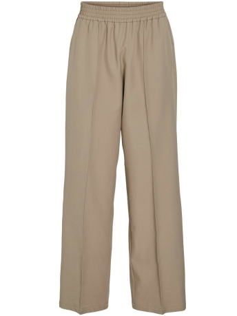 Vila Broek VIWINNIE AYA WIDE HW ELASTIC PANTS/ 14089565 SAVANNAH TAN