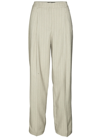 Vero Moda Broek VMELI HW HERRINGBONE STRAIGHT PANTS 10319631 SILVER MINK/HERRINGBON