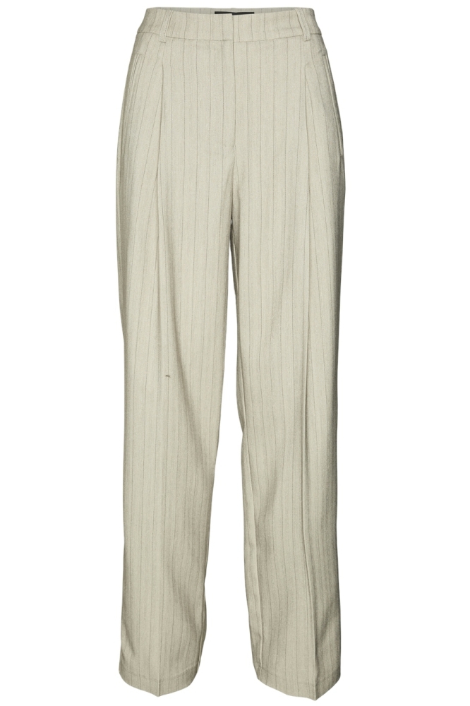 VMELI HW HERRINGBONE STRAIGHT PANTS 10319631 SILVER MINK/HERRINGBON