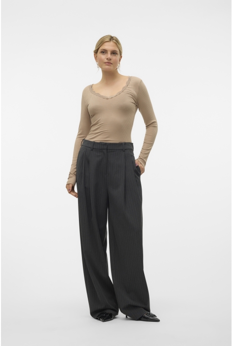 Vero Moda vmsilje mw wide pinstripe pants