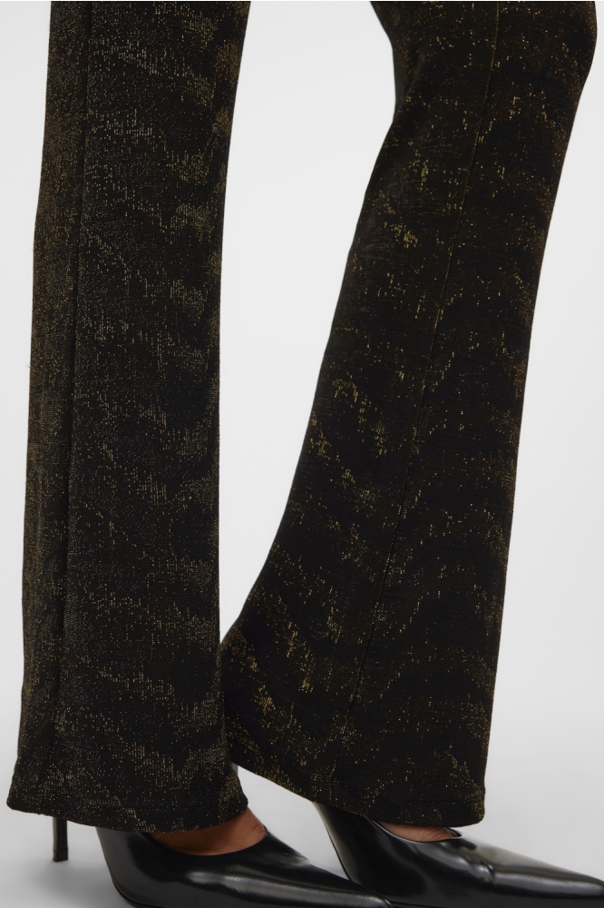 VMLUCY HW GLITTER FLARED PANT JRS 10316752 Black/GOLD LUREX