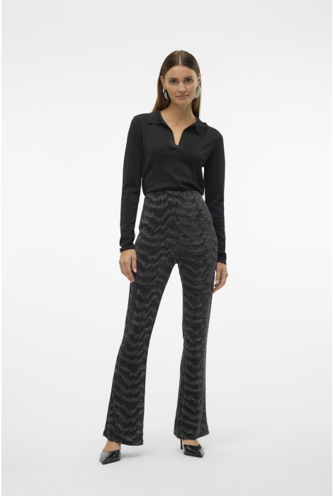 Vero Moda vmlucy hw glitter flared pant jrs