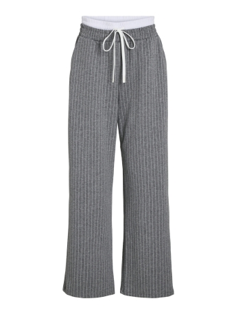 Vila Broek VIKEYA TROUSERS 14106870 Medium Grey/MEL/Pinstripe