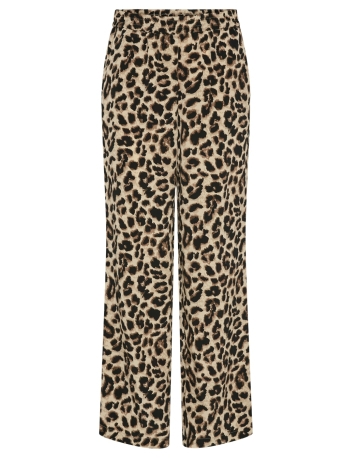 Pieces Broek PCJULINA MW WIDE PANTS MM 17154923 BLACK/LEO