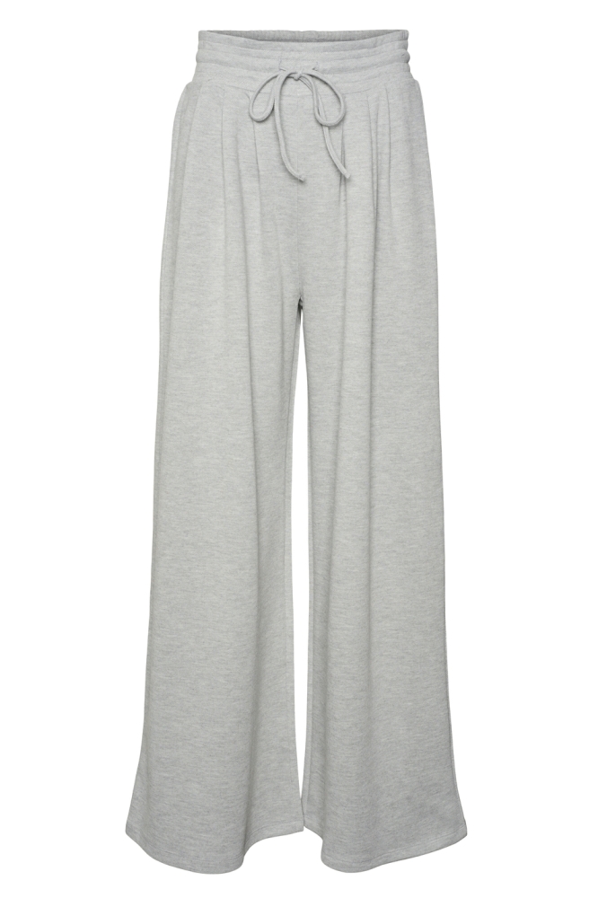 VMJANET HW WIDE PANT JRS GA 10321695 LIGHT GREY MELANGE