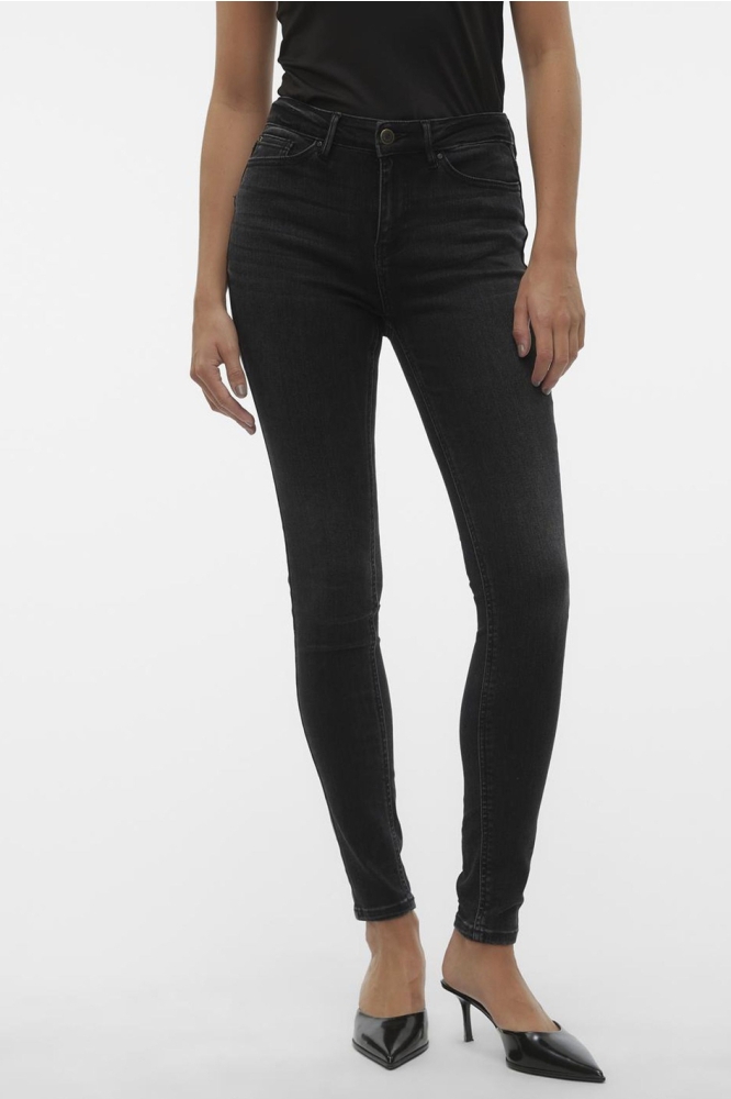 VMFLASH MR SKINNY JEANS LI111 GA NO 10298722 Black Denim