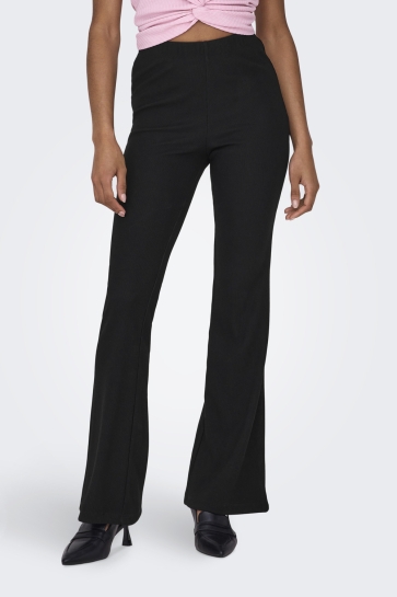 Only Broek ONLFEVER RIB FLARED PANTS JRS NOOS 15331091 BLACK