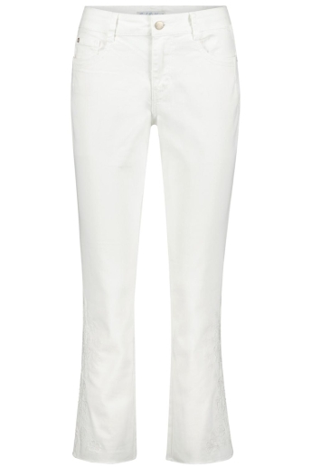 Red Button Jeans KATE OFFWHITE AND EMBROIDERY SRB4210 38 OFF WHITE