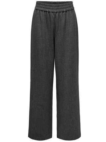 Only Broek ONLELISE MW WIDE PULL-UP PANT TLR 15324530 Dark Grey Melange