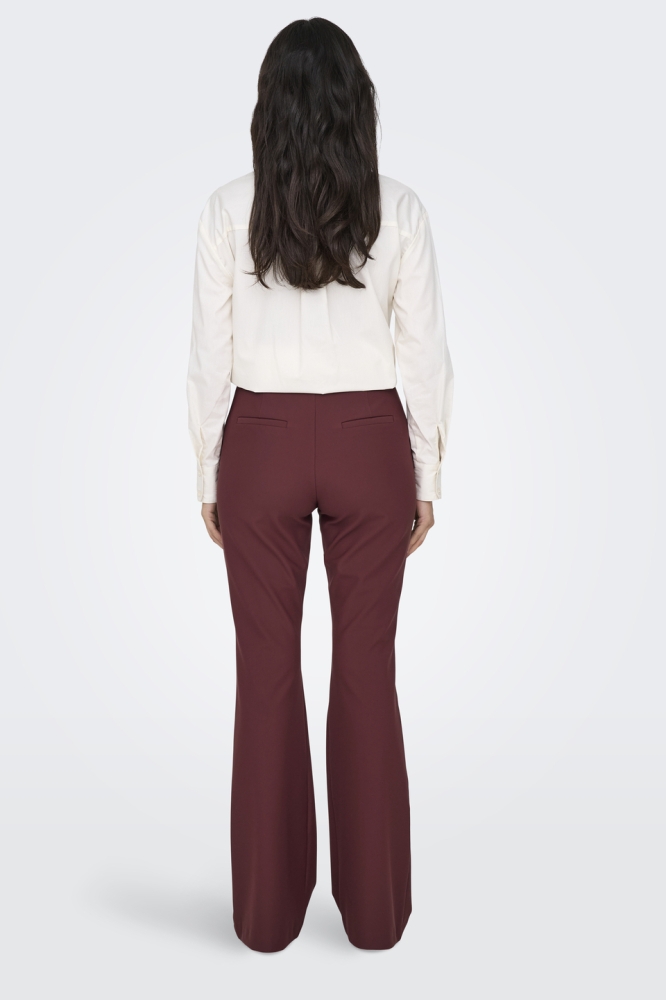 ONLTRAVEL MW FLARED PANT TLR 15324878 RED MAHOGANY