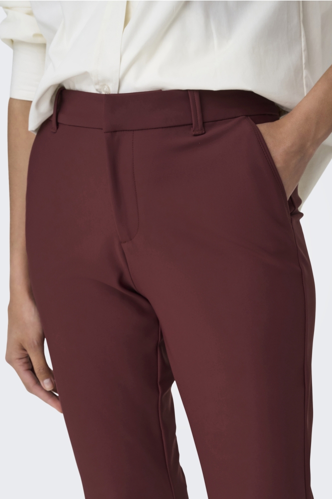 ONLTRAVEL MW FLARED PANT TLR 15324878 RED MAHOGANY