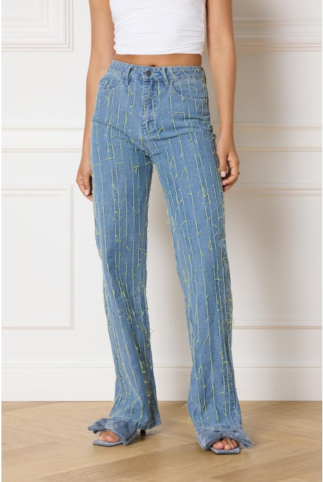 Refined Department ladies woven denim pants