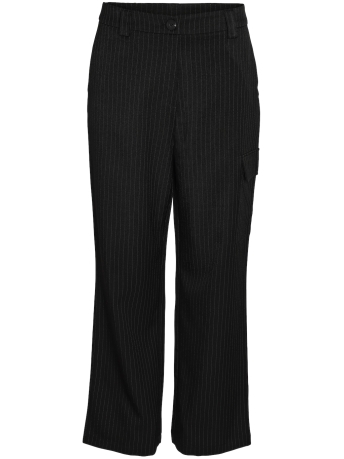 Noisy may Broek NMDALLAS NW PINSTRIPE PANTS FWD 27031263 Black/ WHITE STRIPE