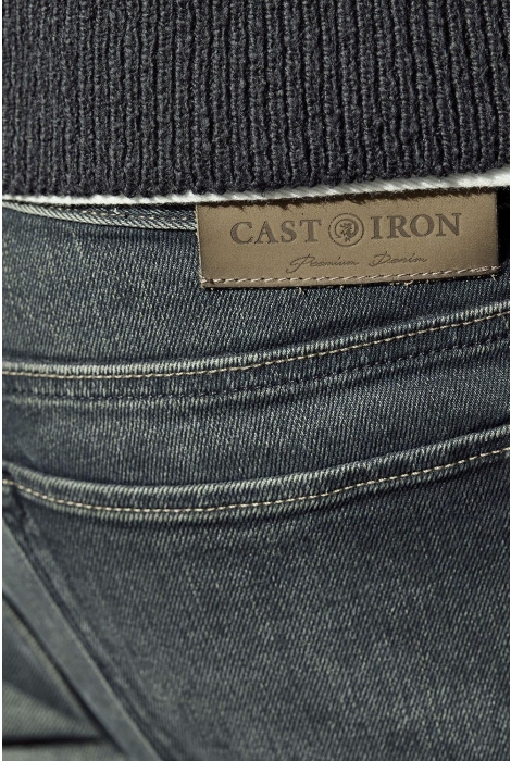 Cast Iron riser slim earth blue jeans