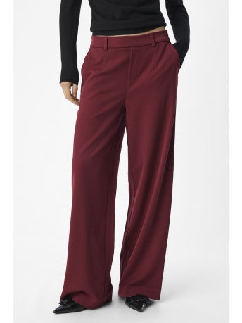 Object Broek OBJLISA WIDE PANT NOOS 23037921 CABERNET/COL