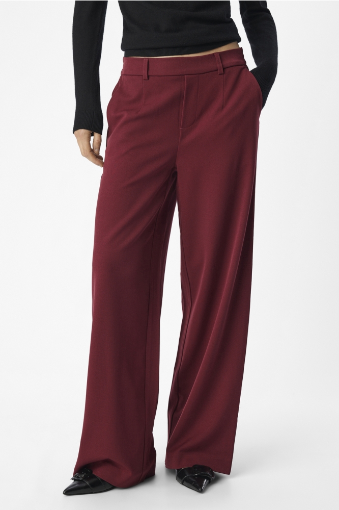 OBJLISA WIDE PANT NOOS 23037921 CABERNET/COL