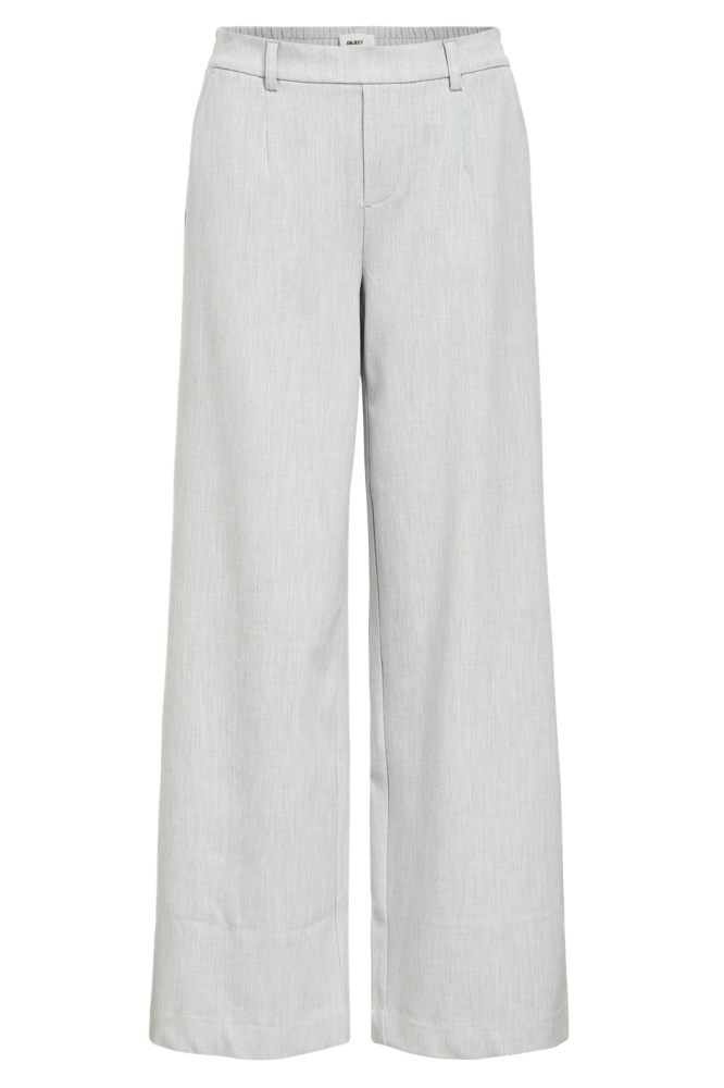 OBJLISA WIDE PANT NOOS 23037921 Light Grey Melange