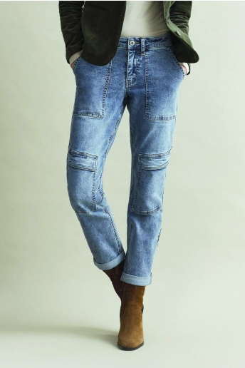 Red Button Jeans CARGO DENIM SRB4318 3 BLUE