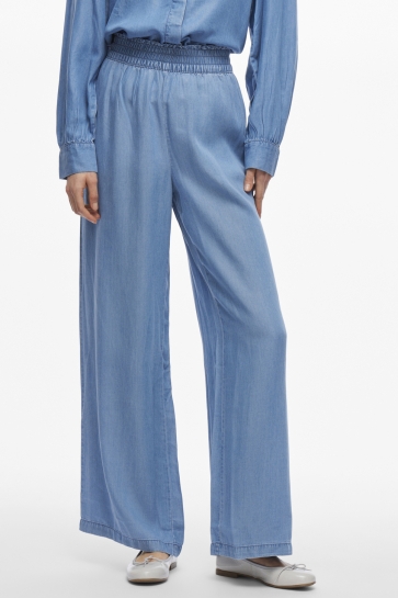 Vila Broek VIGIVANI HW WIDE PANT/R 14104534 Light Blue Denim