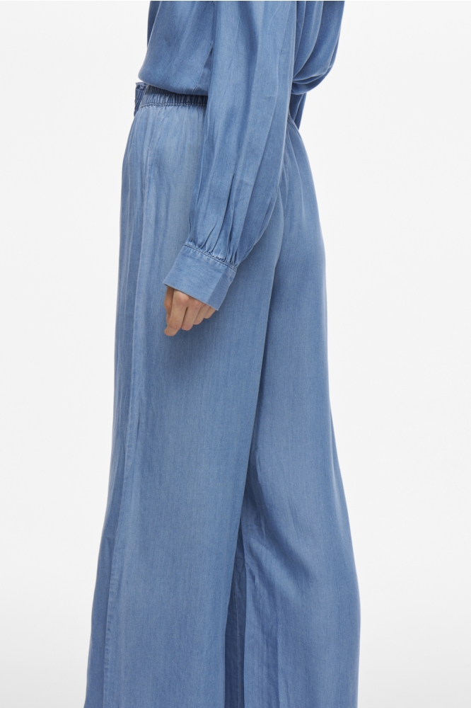 VIGIVANI HW WIDE PANT/R 14104534 Light Blue Denim