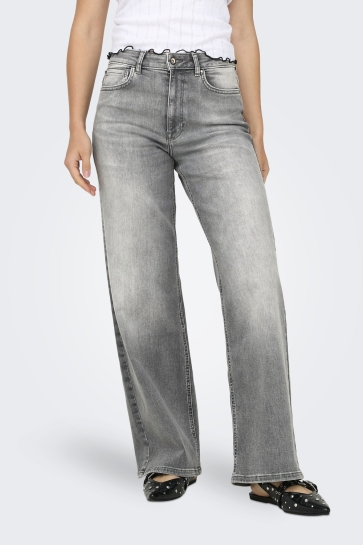 Only Jeans ONLMADISON BLUSH HW WID DNM REA0938 15299800 LIGHT GREY DENIM