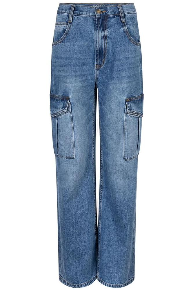 TROUSERS JEANS CARGO WIDE LEG F24 12502 650 JEANS BLUE